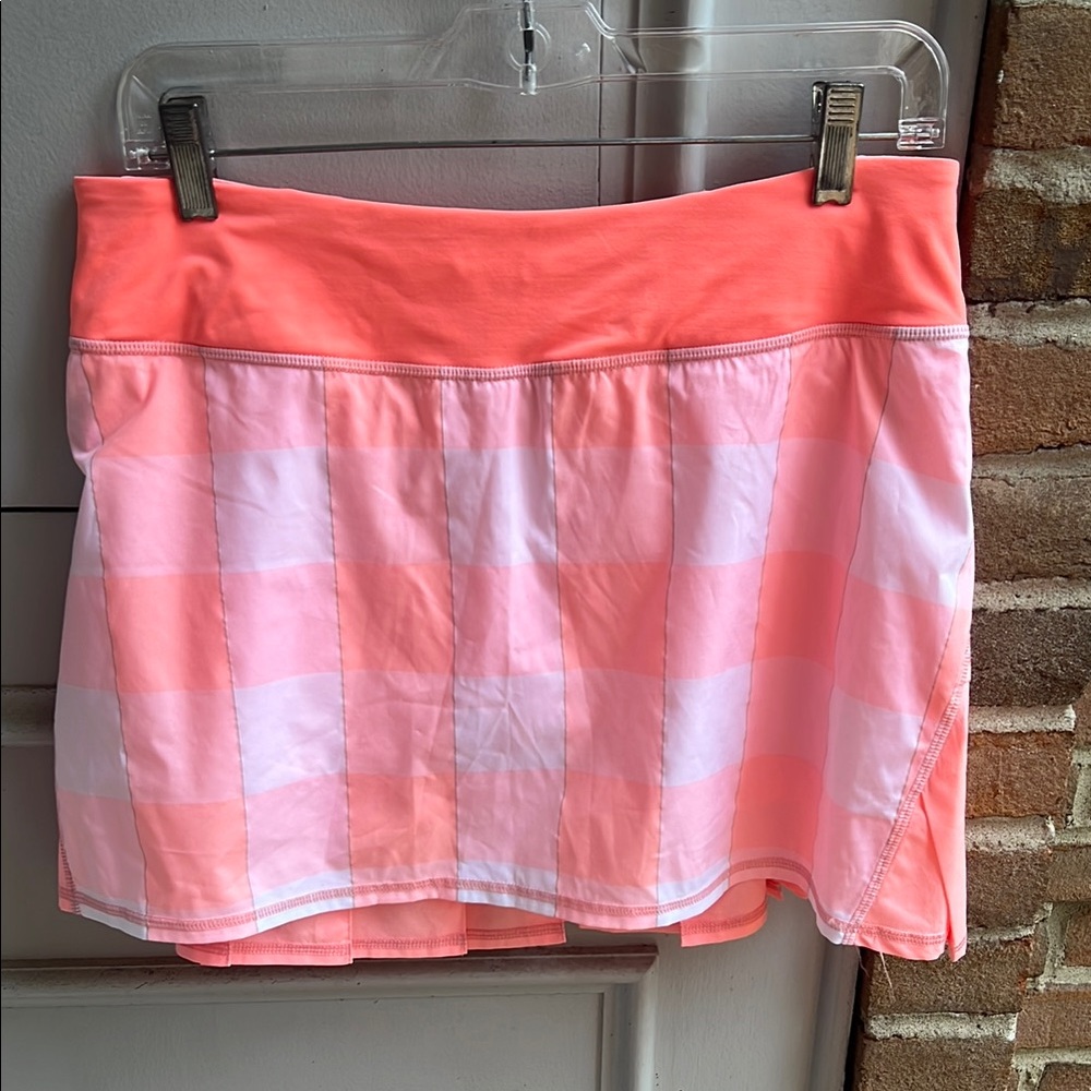 Lululemon Coral and Light Pink Skort
